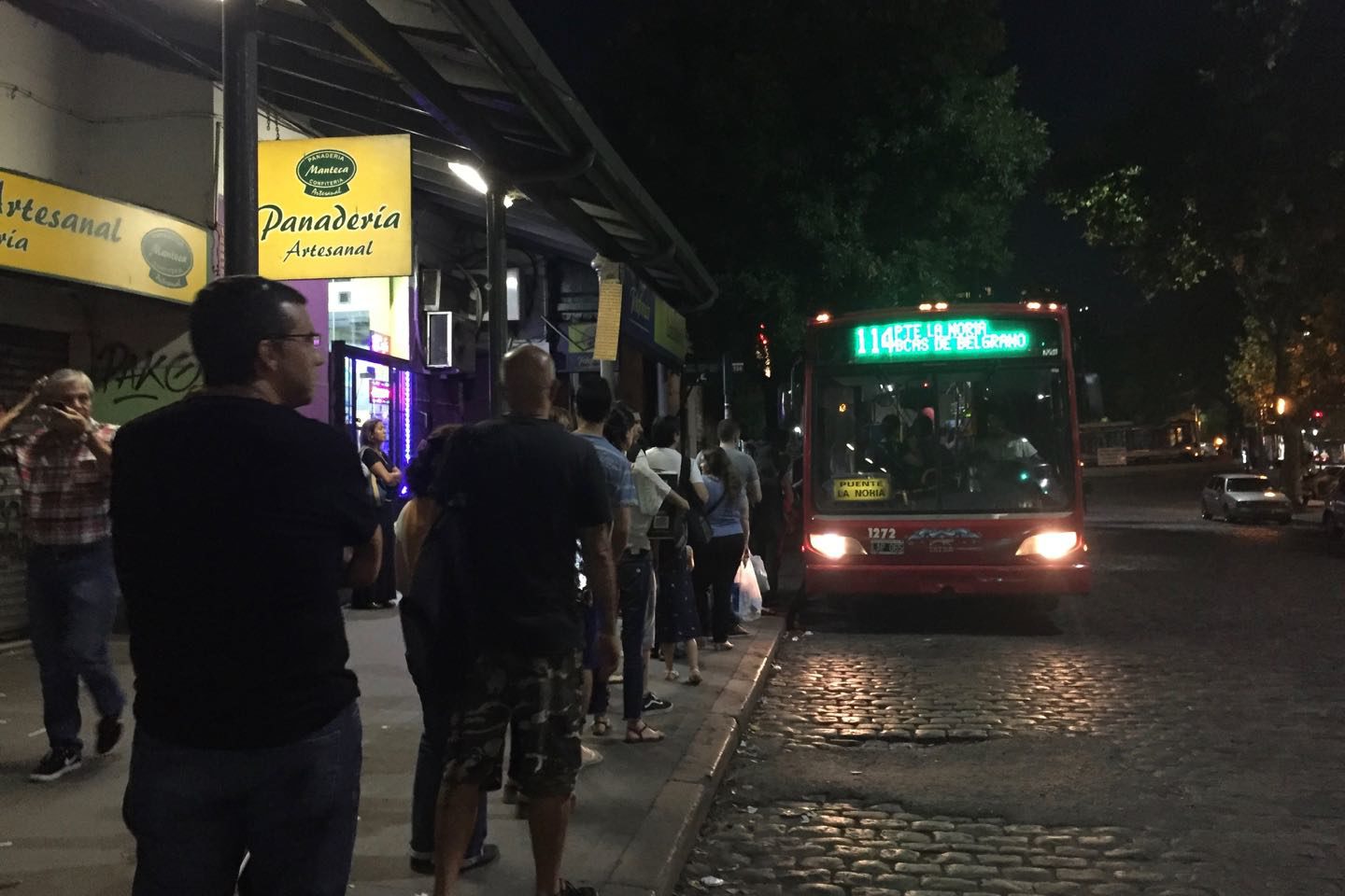 Colectivo (bus) en Buenos Aires.