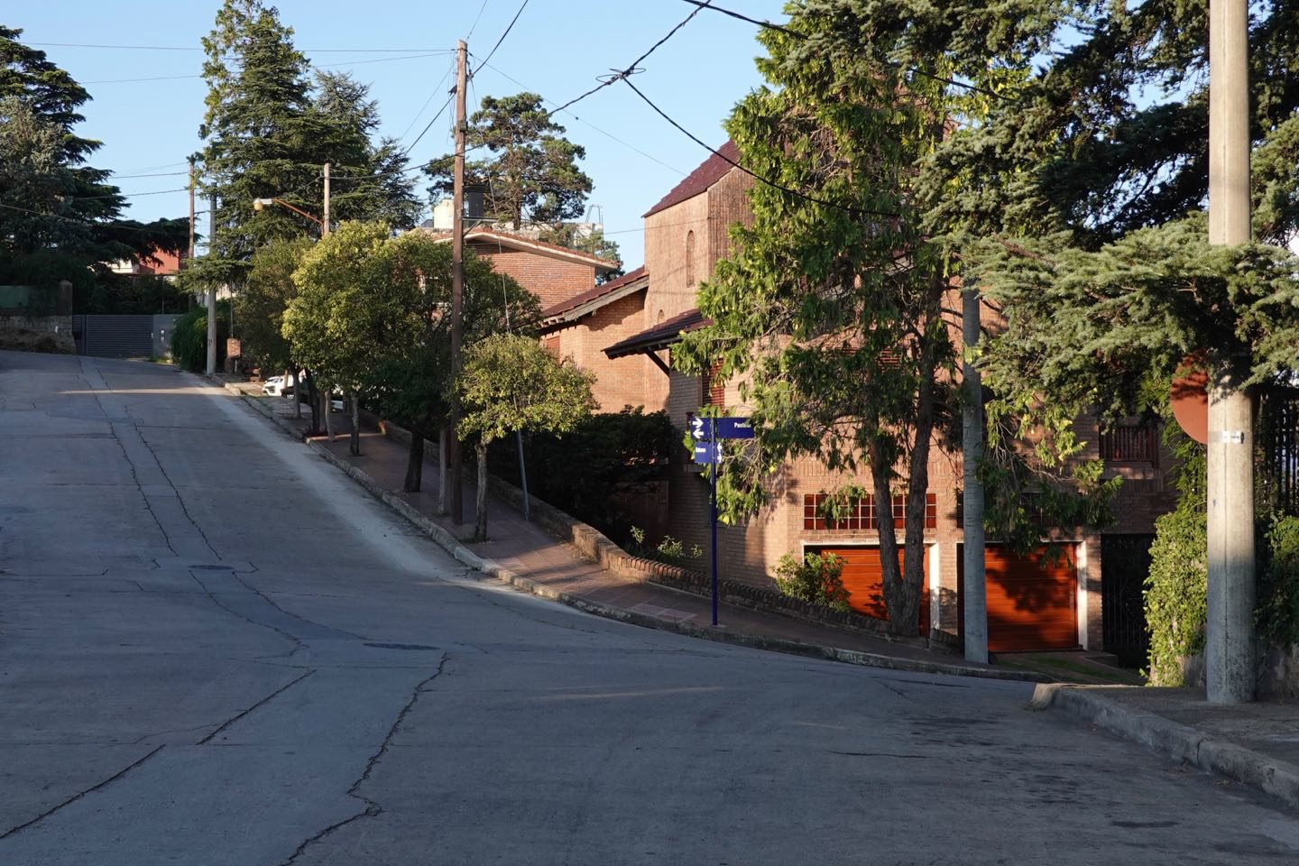 Steep streets of Villa Carlos Paz.