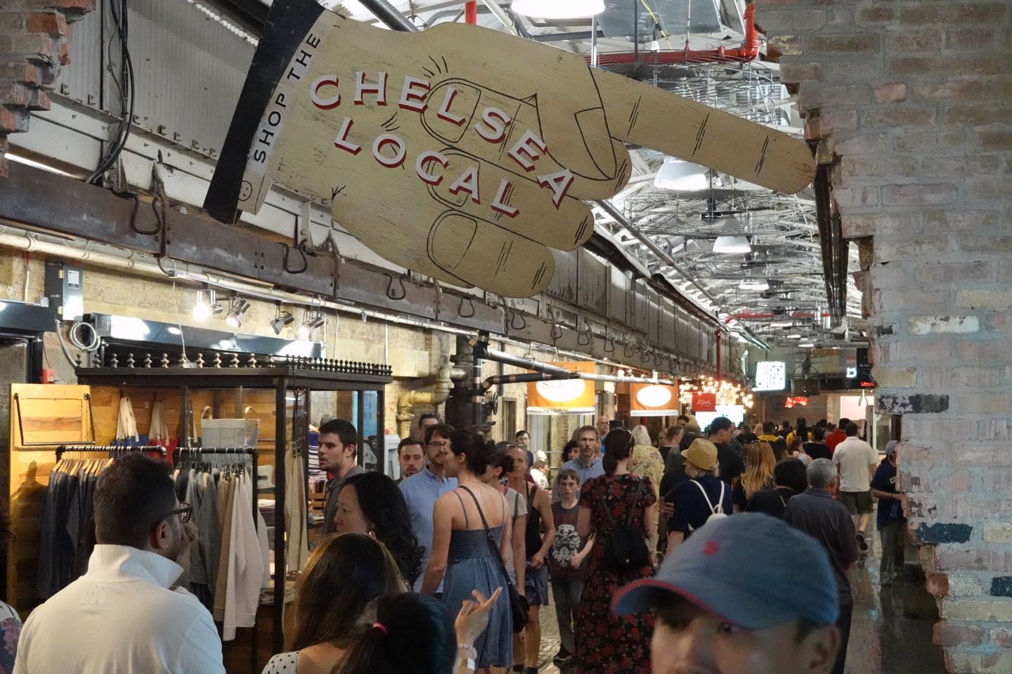 Dentro del Chelsea Market.