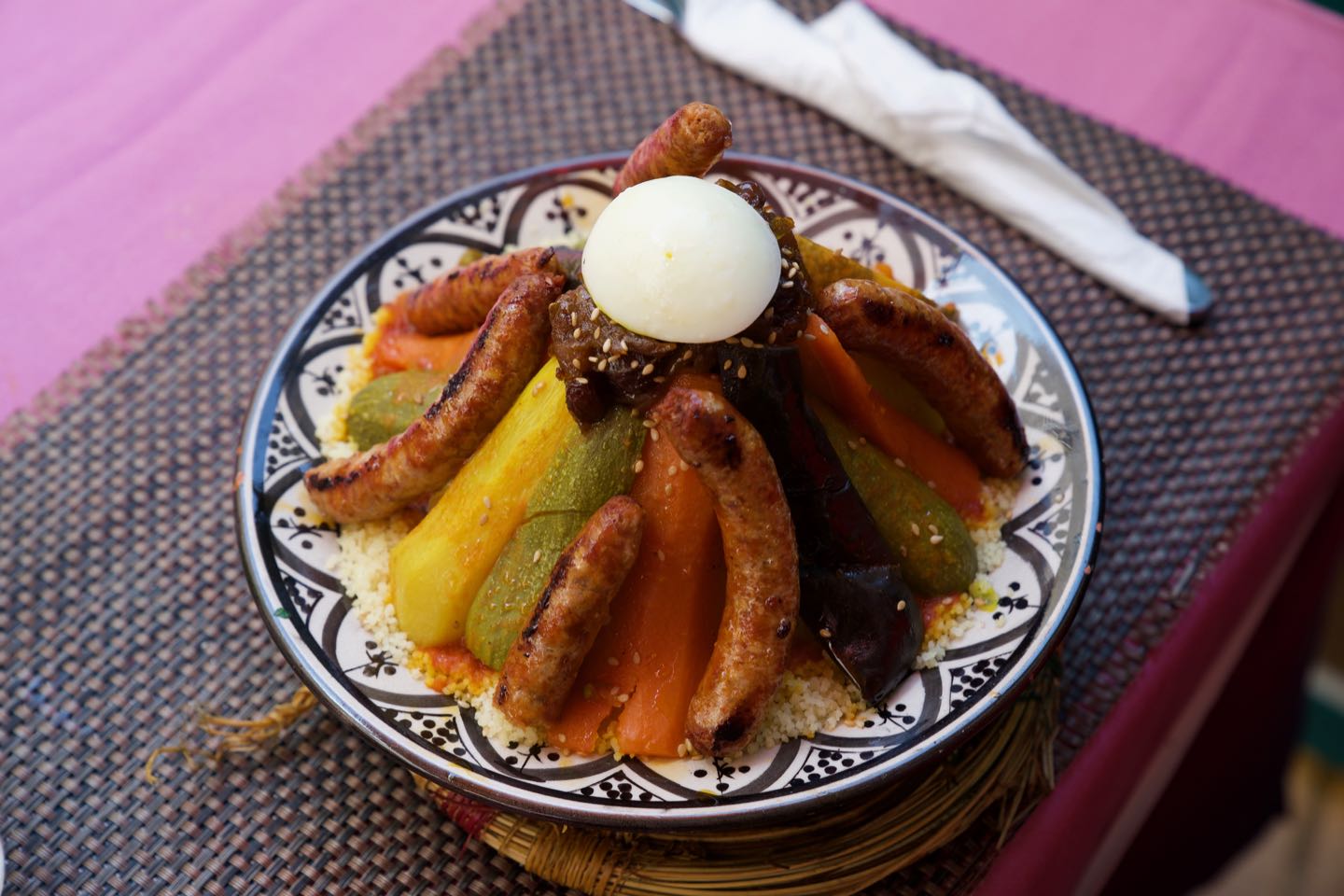 Couscous. Local food in Morocco.